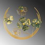 Wallity Haiyang Accesorio Decorativo de Pared de Metal Verde y Dorado